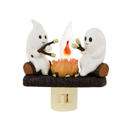 Halloween LED Flame Lamp with Realistic Flickering Campfire Effect