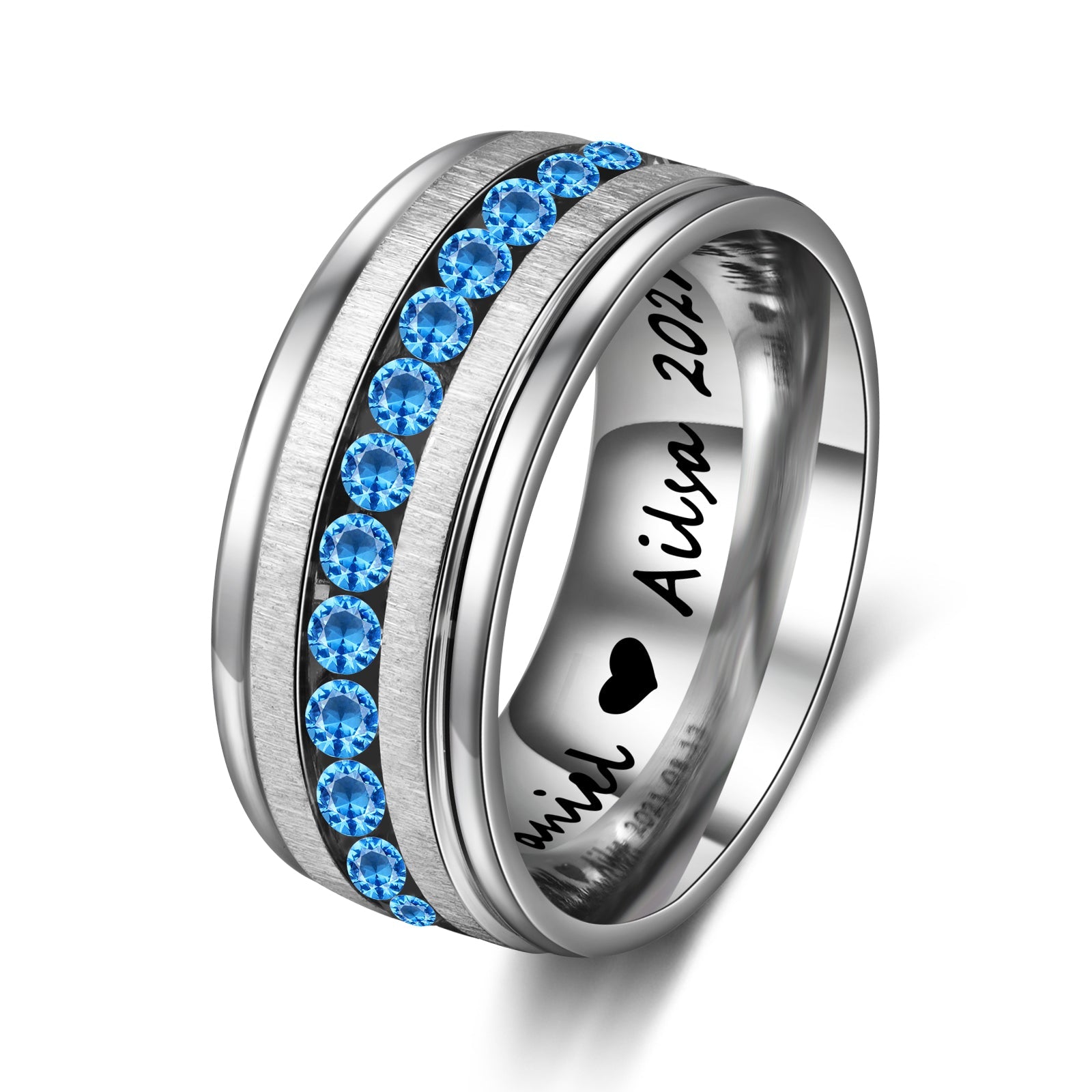 Mother's Day Gift  Couple Ring Personalized Love Message Matching Rings Gift for Couple Friends BBF-Engravingift