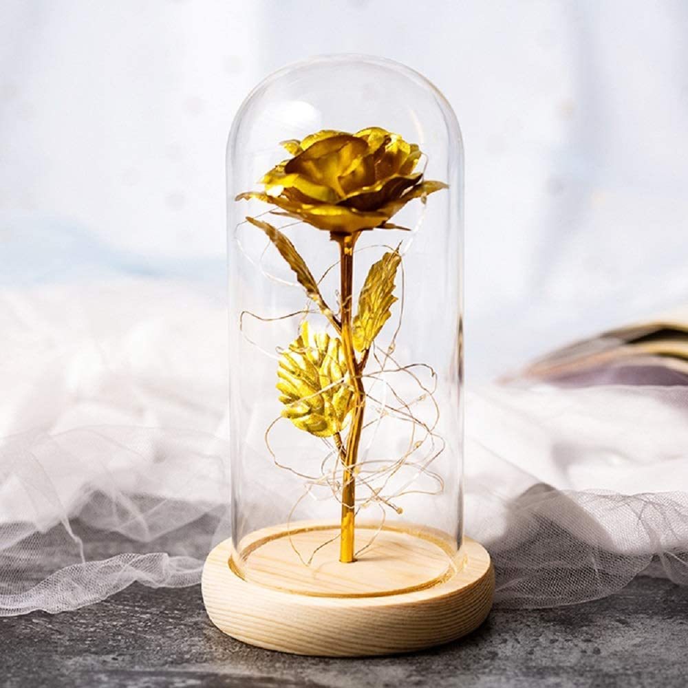 Personalized Flower Nightlight Eternity Rose LED light Valentine's Day Gift