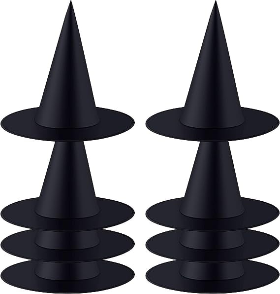 Halloween Black Witch Hat Decoration – Foldable Halloween Party Accessory