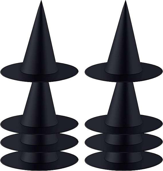 Halloween Black Witch Hat Decoration – Foldable Halloween Party Accessory