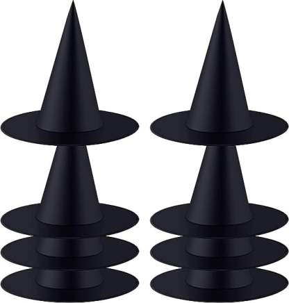 Halloween Black Witch Hat Decoration – Foldable Halloween Party Accessory