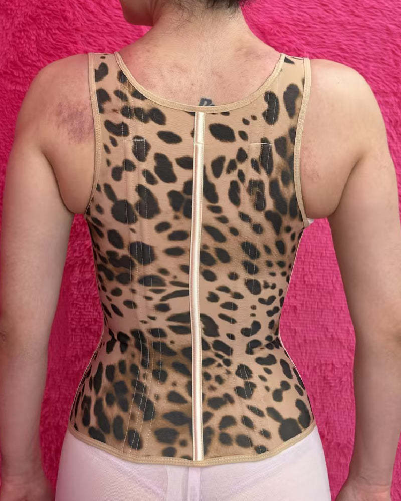 Waist Trainer for Women Body Shaper Corset Vest Tank Top with Steel Bones