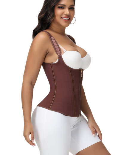 Waist Trainer for Women Body Shaper Corset Vest Tank Top with Steel Bones
