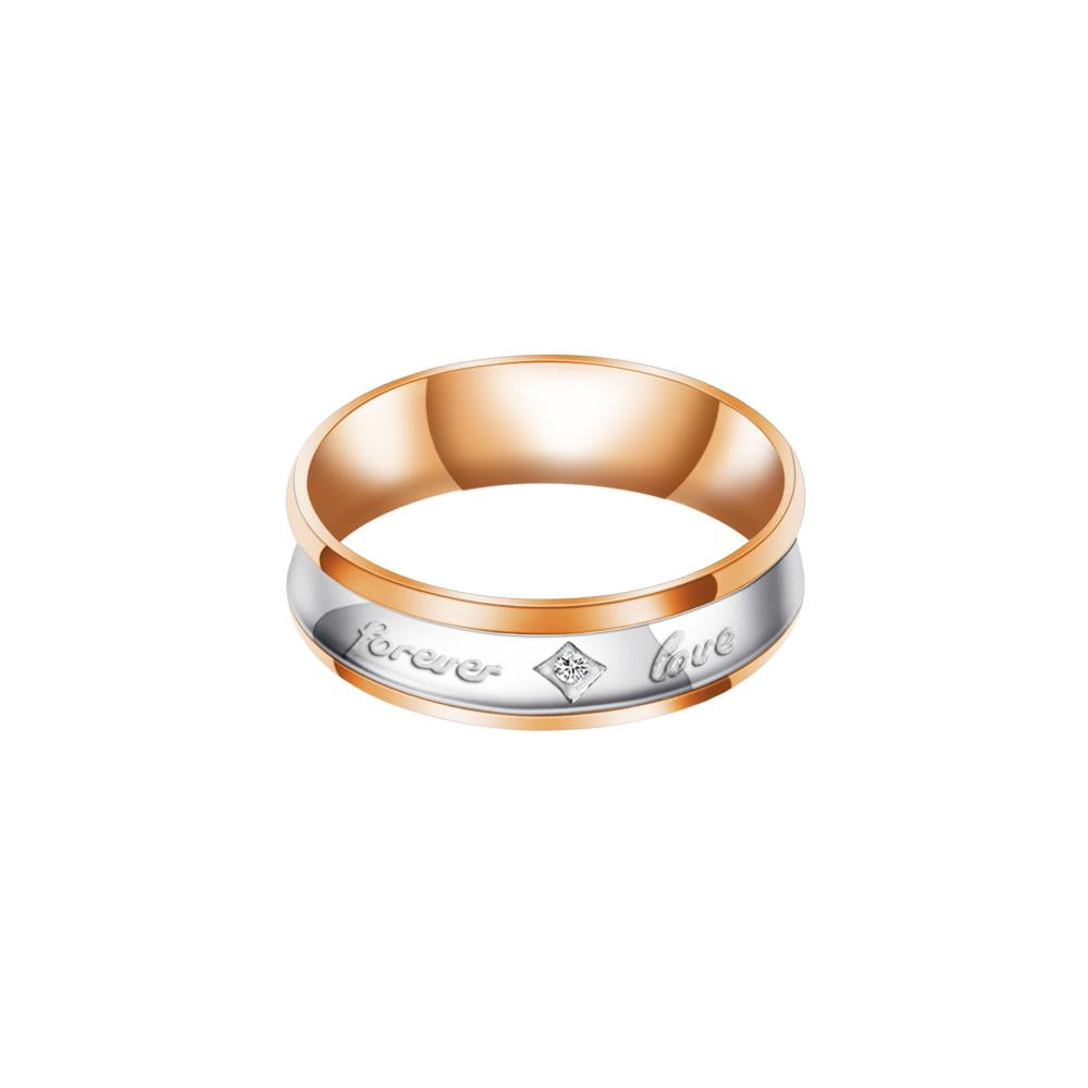 Mother'sDay Gift Mother'sDay gift Melody Forever Love Couple Diamond Ring-Engravingift