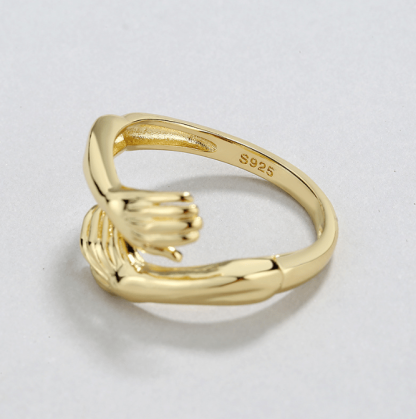 New-Couple Hug Ring Womens Day Gift Friends Mother Sister Girlfriend Gift
