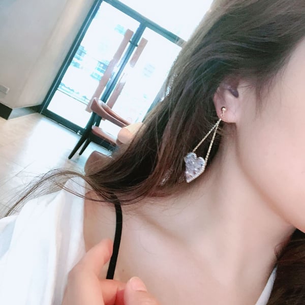 Mother's Day Gift Premium Love Crystal Earrings-Engravingift