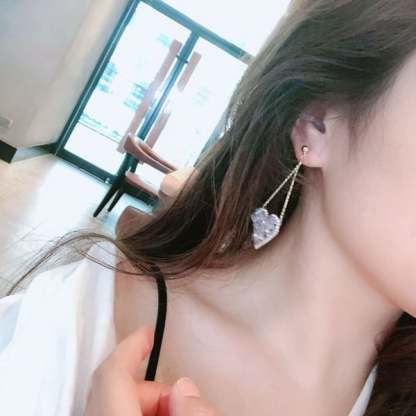 Mother's Day Gift Premium Love Crystal Earrings-Engravingift