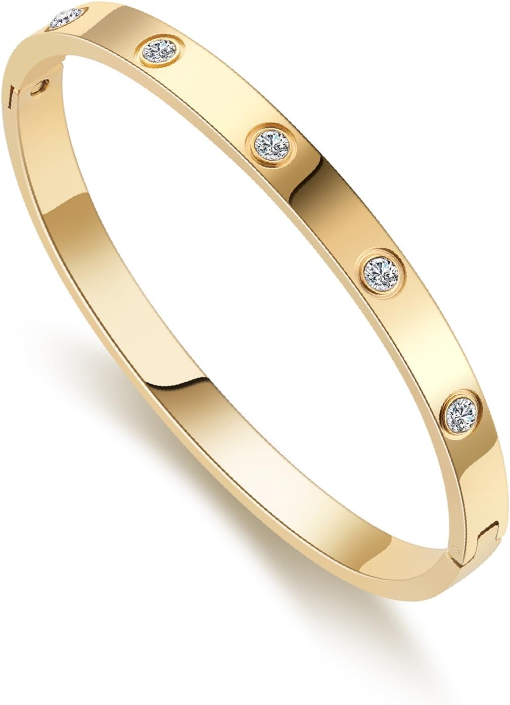 18K Gold-plated Bracelets for Women Friendship Love Bangle Bracelets