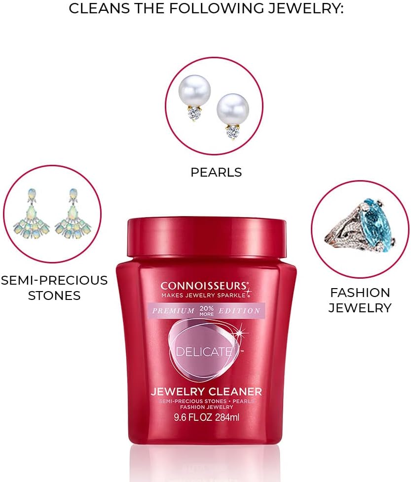 Premium Edition Jewelry Cleaner, Value Size 9.6oz - Pick from Fine, Silver or Delicate Jewelry Cleaner