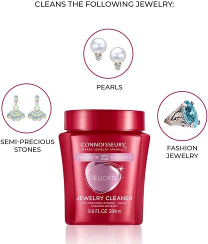 Premium Edition Jewelry Cleaner, Value Size 9.6oz - Pick from Fine, Silver or Delicate Jewelry Cleaner