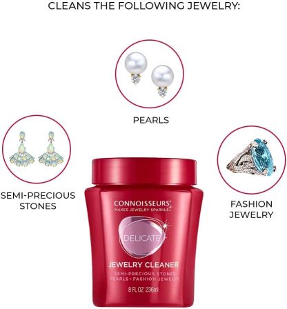 Premium Edition Jewelry Cleaner, Value Size 9.6oz - Pick from Fine, Silver or Delicate Jewelry Cleaner