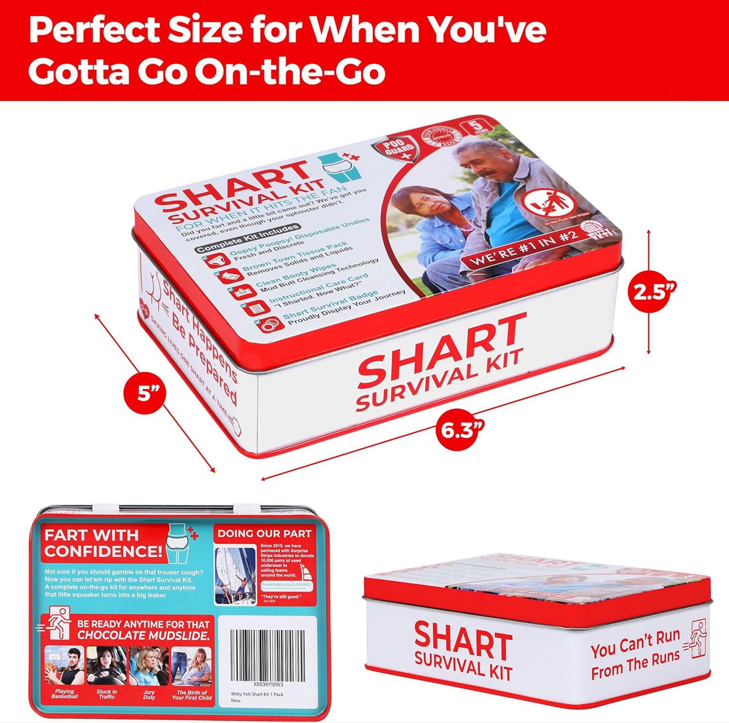 Christmas gift 2025 HOT SALE🔥Funny Shart Survival Kit by Witty Yeti