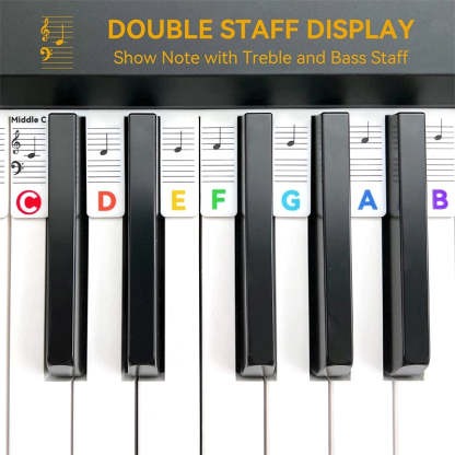 Removable Piano Keyboard Note Labels For Piano Beginners