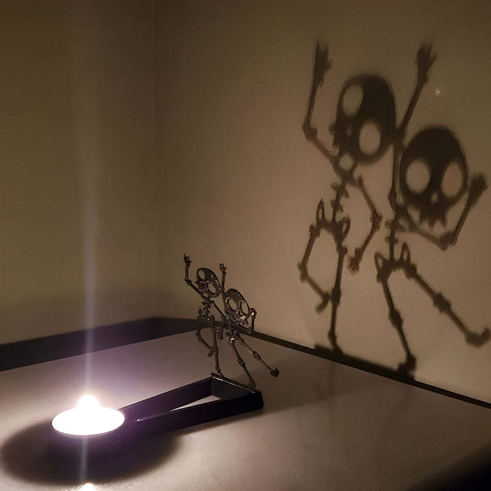 Halloween Metal Candle Holder Decorative Pumpkin Skull Design