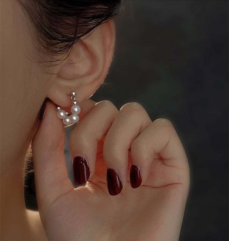 💝To My Dearest Daughter👩❤️👧elegant pearl earrings