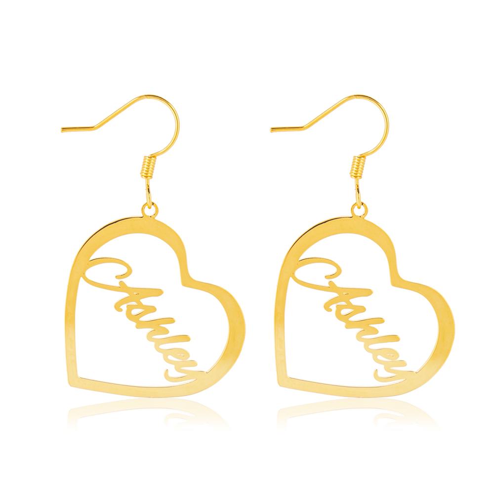 Mother's Day Gift Heart Personalized Name Necklace Customized Name Gift for Her-Engravingift