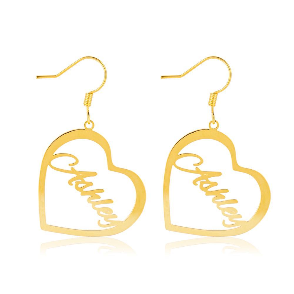 Mother's Day Gift Heart Personalized Name Necklace Customized Name Gift for Her-Engravingift