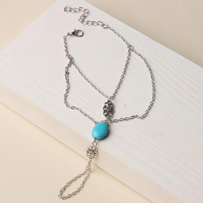 Mother's Day Gift Cuban Chain Anklet Connecting Toes Fashion Jewelry for Women-Engravingift