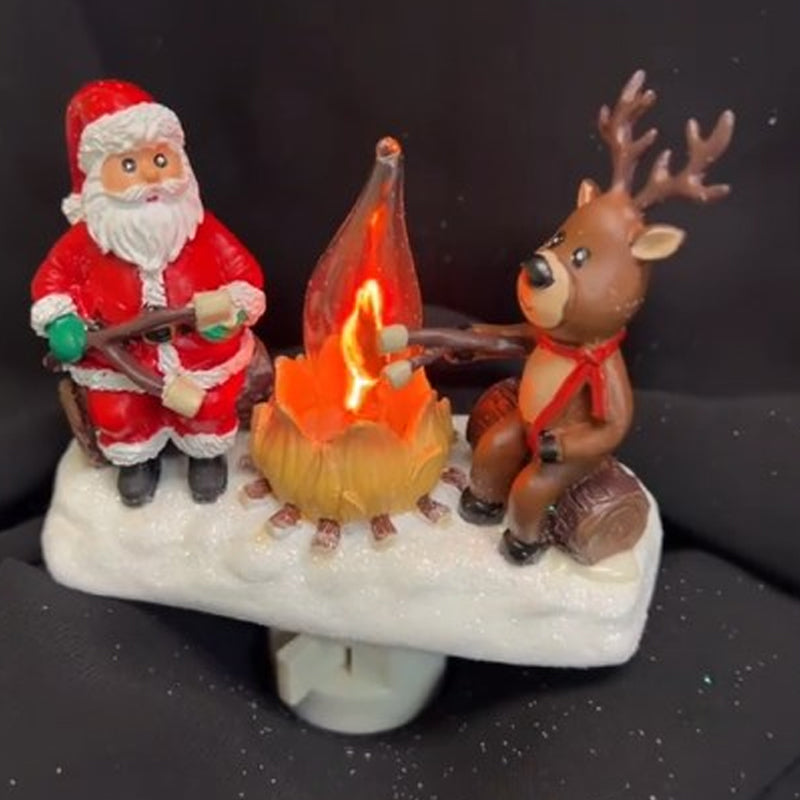 Halloween LED Flame Lamp with Realistic Flickering Campfire Effect