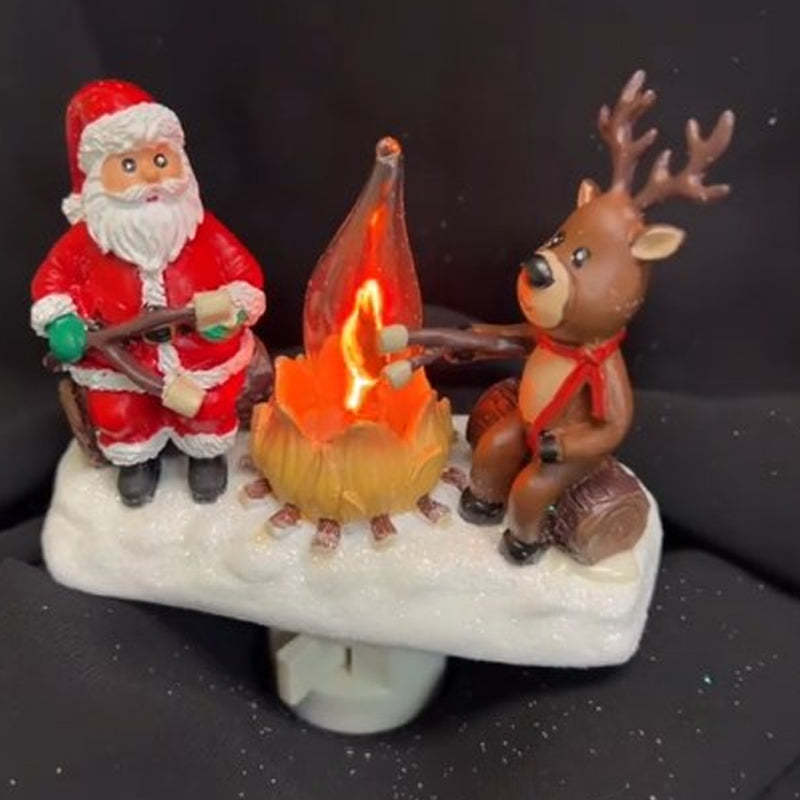 Halloween LED Flame Lamp with Realistic Flickering Campfire Effect