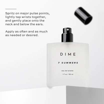 DIME Beauty 7 Summers Perfume. Sweet Floral Fragrance. Vanilla & Musk. Hypoallergenic