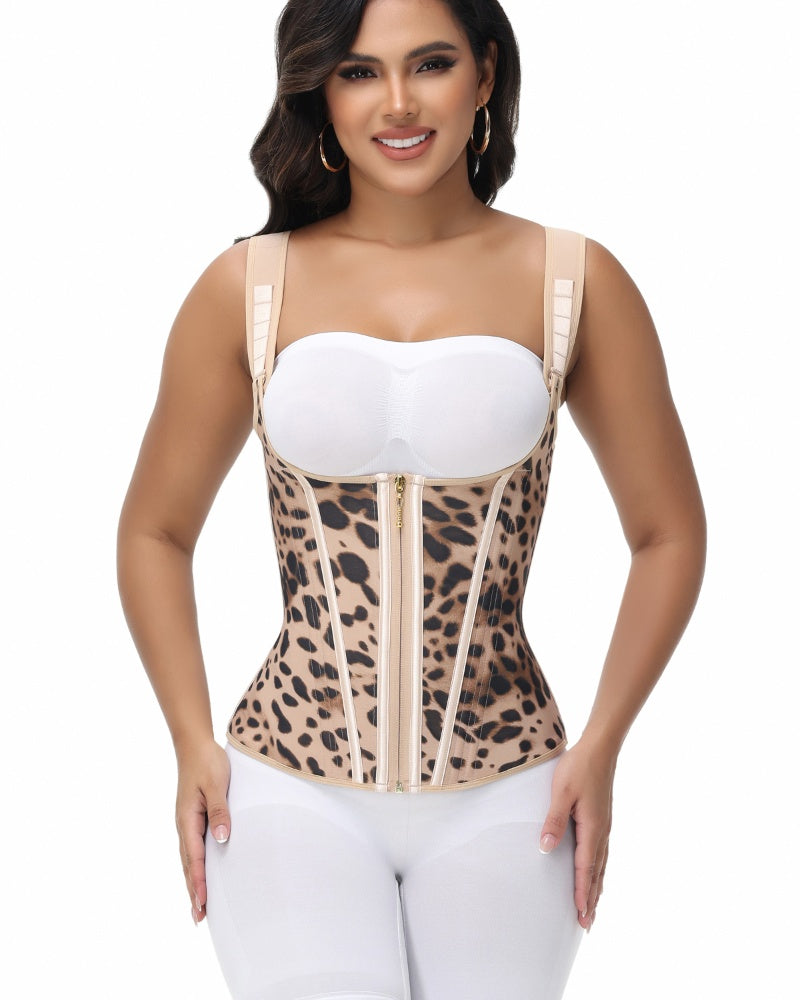 Waist Trainer for Women Body Shaper Corset Vest Tank Top with Steel Bones