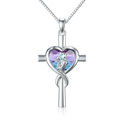Father Daughter Heart Pendant Necklace from Dad Gift for Daughter