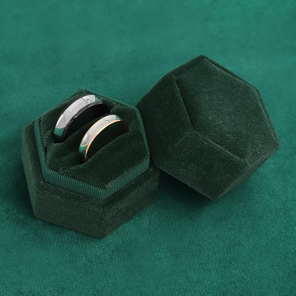 Mother'sDay Gift Mother'sDay gift Melody Forever Love Couple Diamond Ring-Engravingift