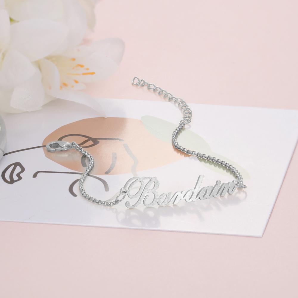 Mother's Day Gift Personalized Name Anklet Custom Classic Anklet for Her-Engravingift