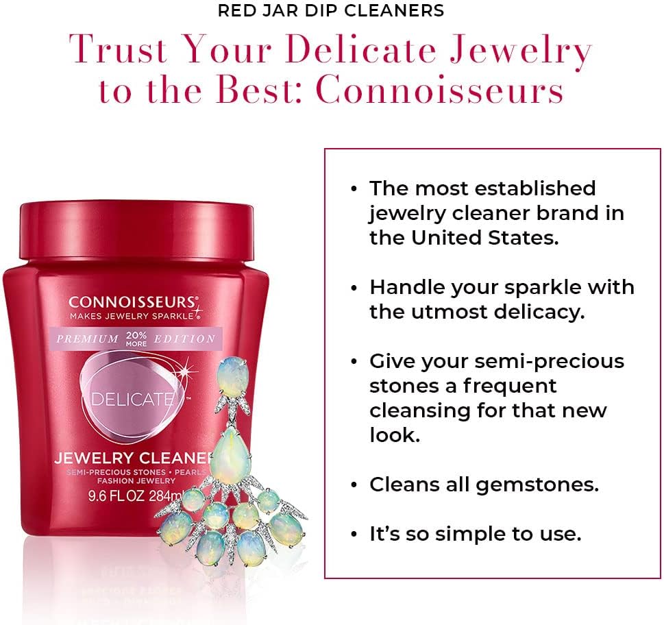 Premium Edition Jewelry Cleaner, Value Size 9.6oz - Pick from Fine, Silver or Delicate Jewelry Cleaner