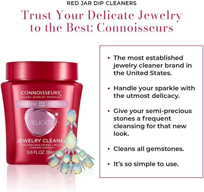 Premium Edition Jewelry Cleaner, Value Size 9.6oz - Pick from Fine, Silver or Delicate Jewelry Cleaner