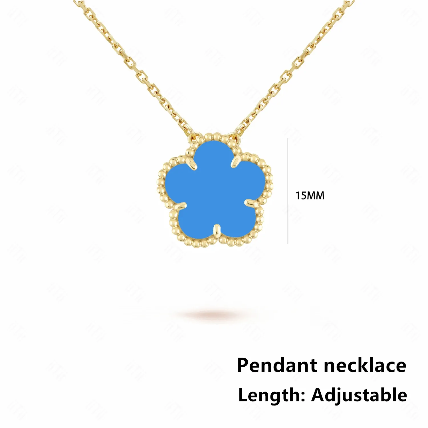 Four Leaf Clover Jewelry Set for Women, Natural Stone Pendant Necklace and Bracelet, Lucky Charm Gift