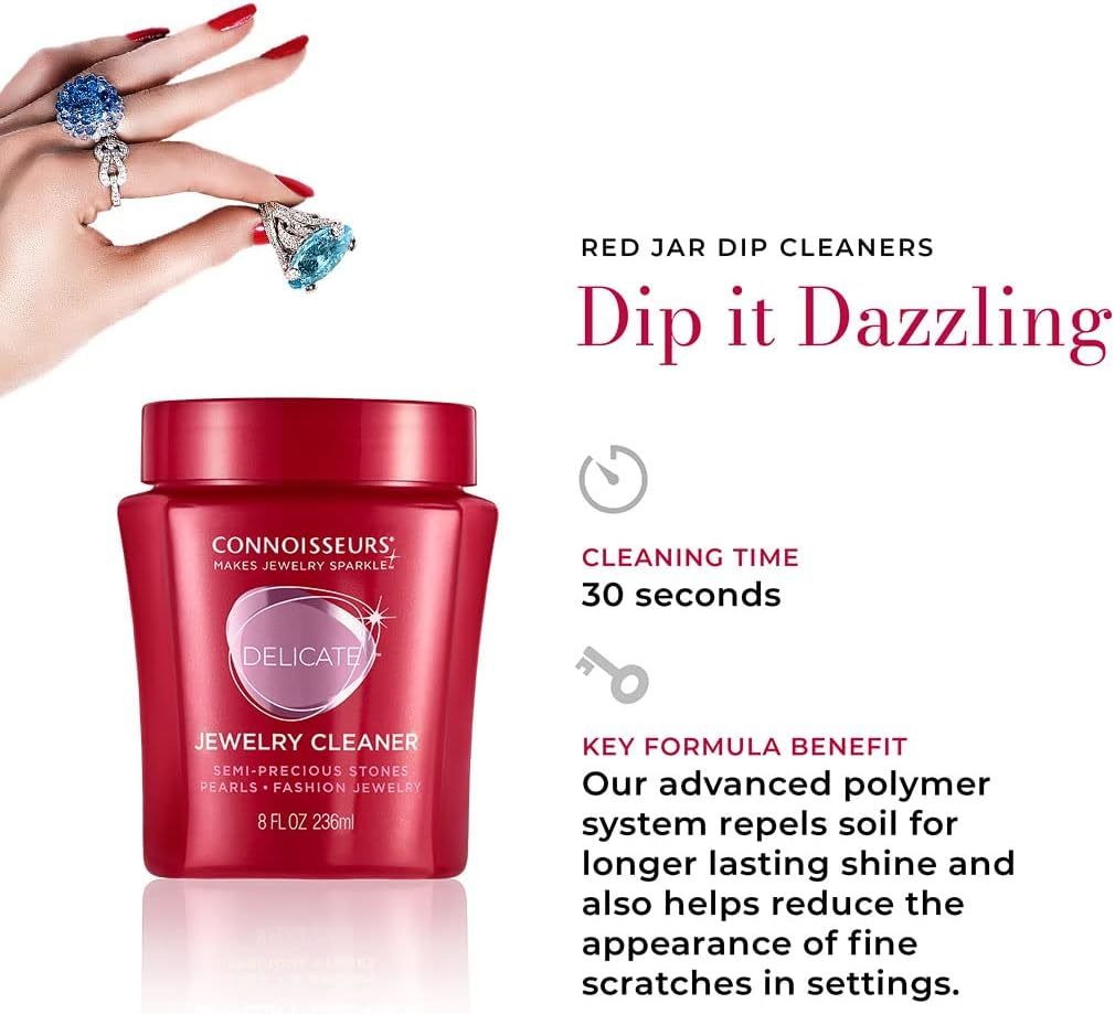 Premium Edition Jewelry Cleaner, Value Size 9.6oz - Pick from Fine, Silver or Delicate Jewelry Cleaner