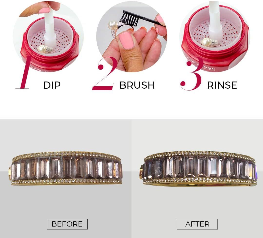 Premium Edition Jewelry Cleaner, Value Size 9.6oz - Pick from Fine, Silver or Delicate Jewelry Cleaner