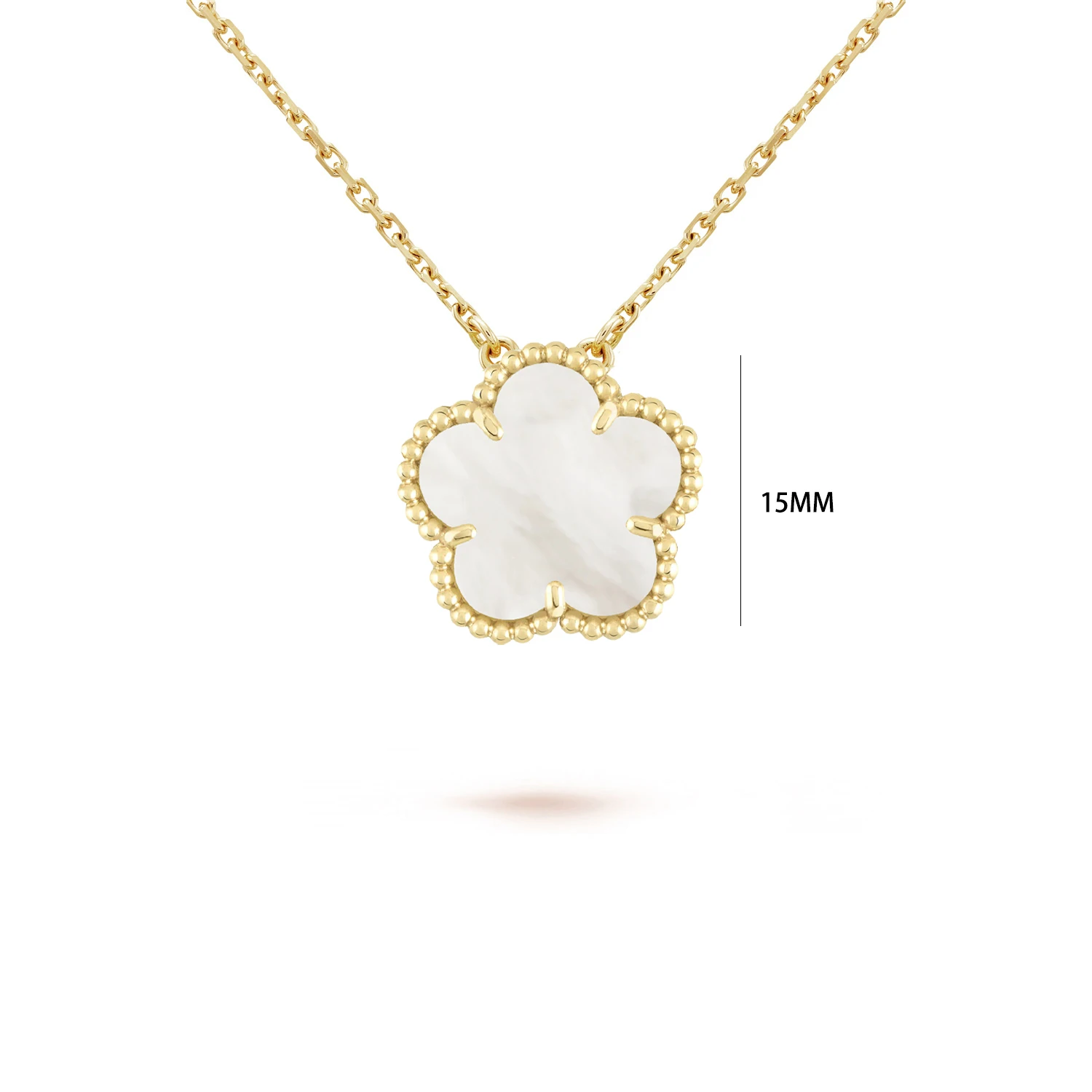 Four Leaf Clover Jewelry Set for Women, Natural Stone Pendant Necklace and Bracelet, Lucky Charm Gift
