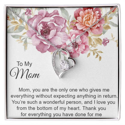 Mother's Day Gift To My Mom S925 Heart Necklace "I love you from the bottom of my heart" Emotional Gifts For Mother-Engravingift