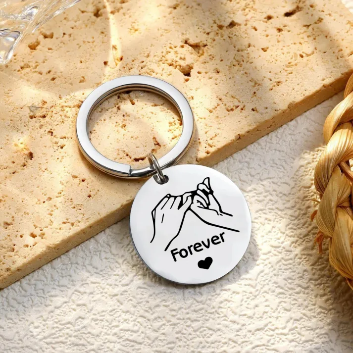 Bestie Friendship Forever Keychain Gift For Sister