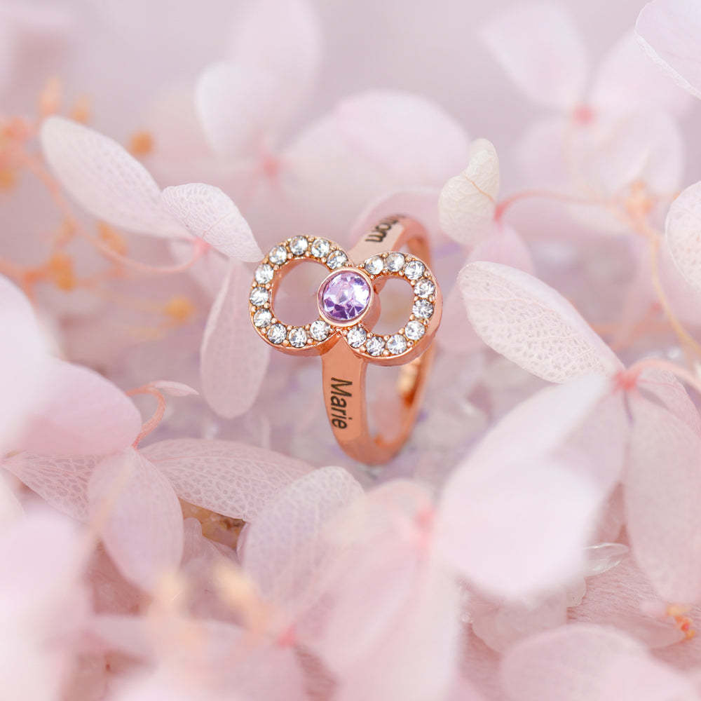 Mother's Day Gift Infinity Love Mom Symbol Ring-Engravingift