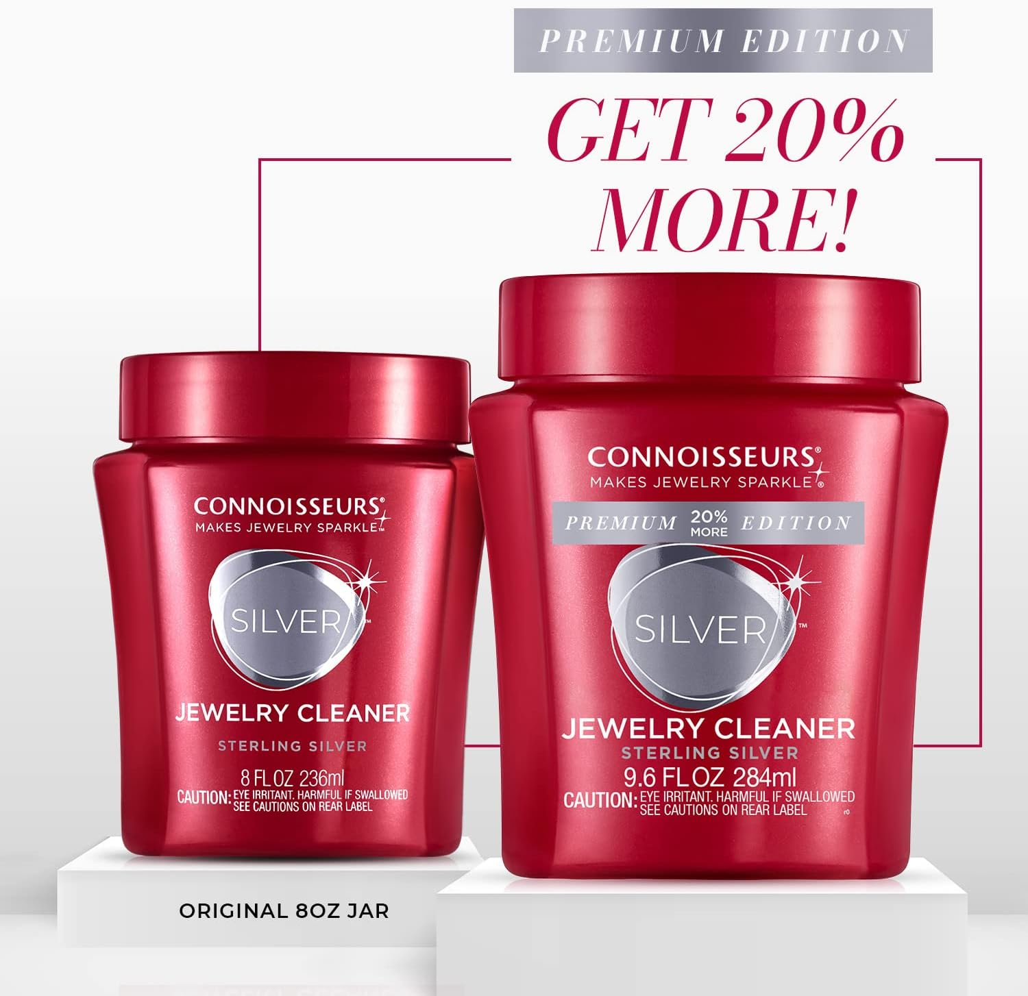 Premium Edition Jewelry Cleaner, Value Size 9.6oz - Pick from Fine, Silver or Delicate Jewelry Cleaner