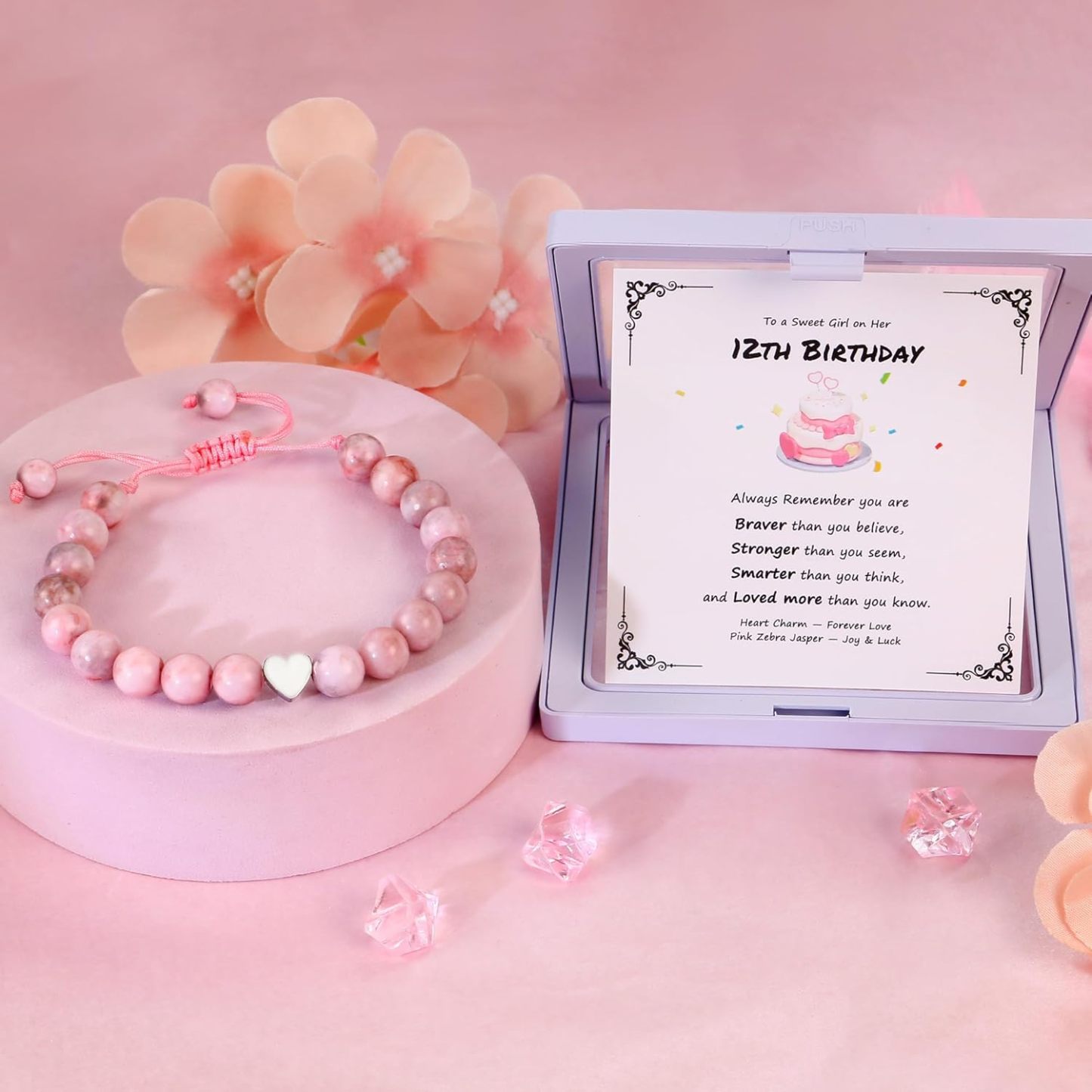 Sereney Birthday Gifts for Girls Beaded Bracelets as 1 3 4 5 6 7 8 9 10 11 12 13 15 16 Year Old