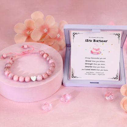 Sereney Birthday Gifts for Girls Beaded Bracelets as 1 3 4 5 6 7 8 9 10 11 12 13 15 16 Year Old