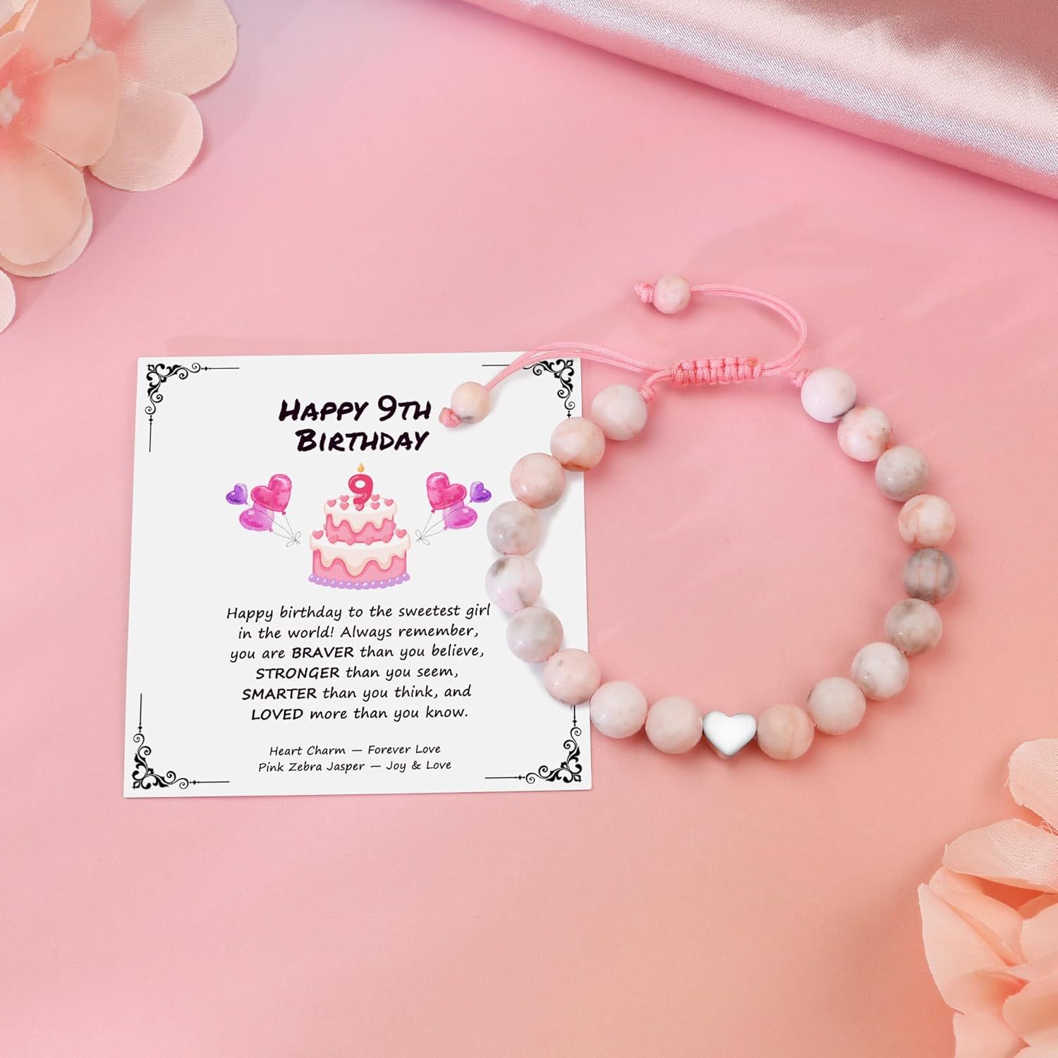 Sereney Birthday Gifts for Girls Beaded Bracelets as 1 3 4 5 6 7 8 9 10 11 12 13 15 16 Year Old
