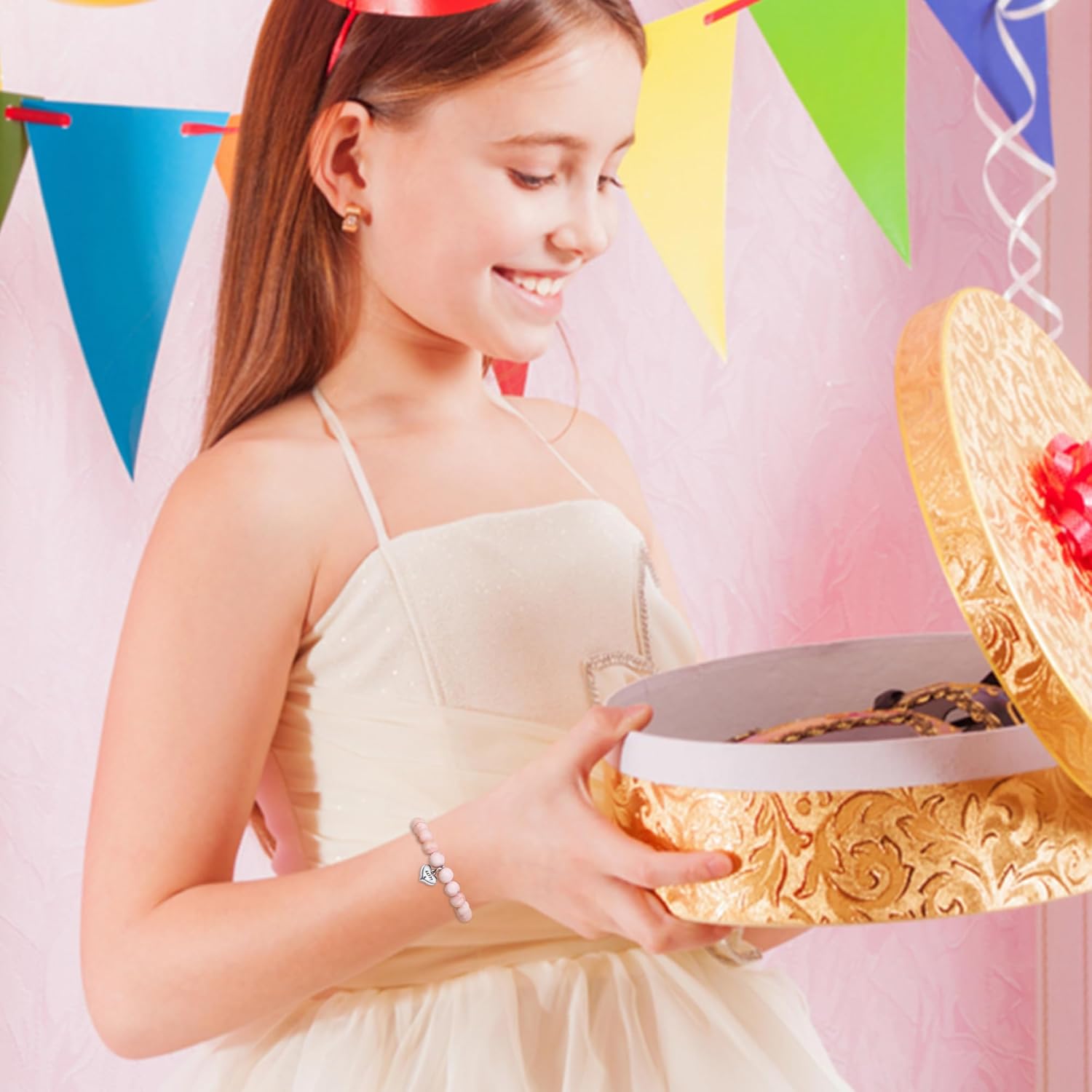 Sereney Birthday Gifts for Girls Beaded Bracelets as 1 3 4 5 6 7 8 9 10 11 12 13 15 16 Year Old