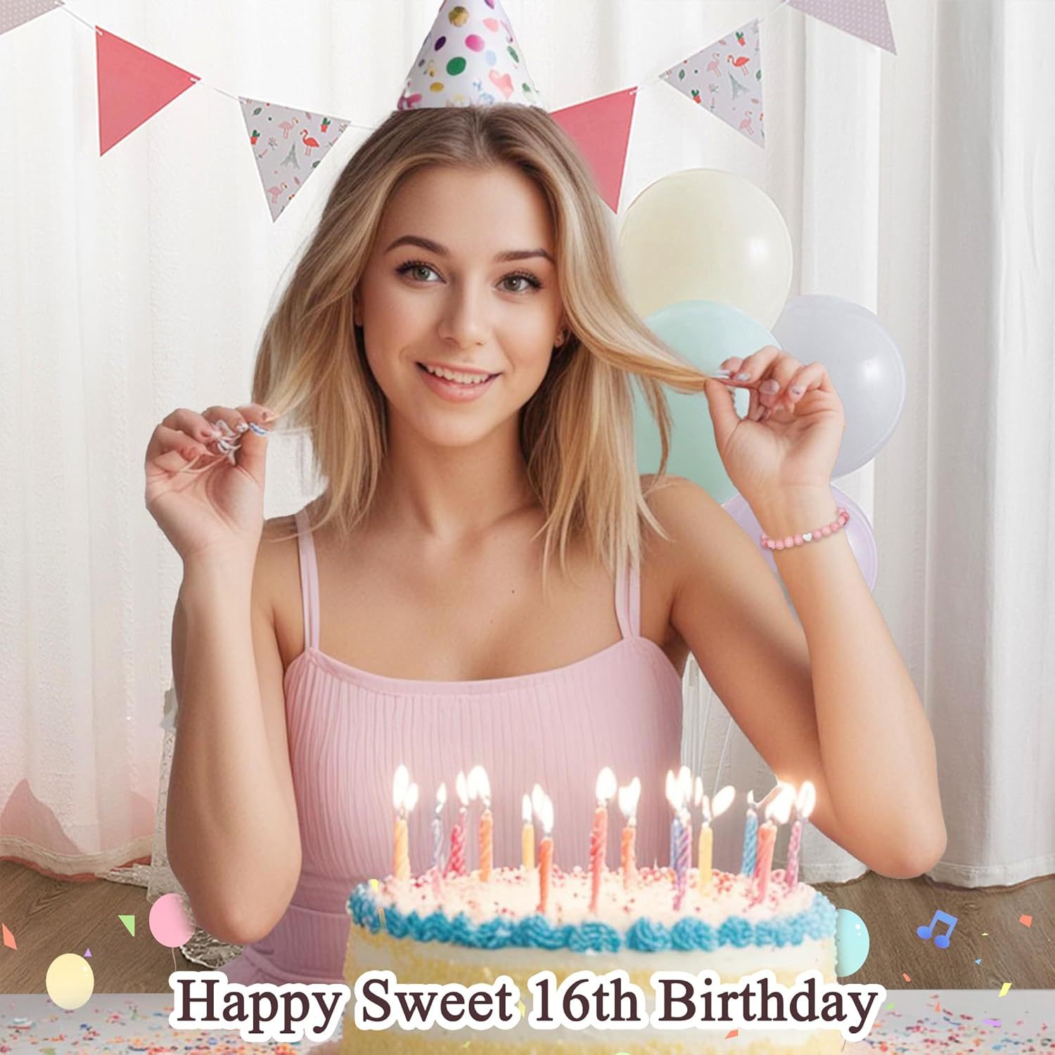 Sereney Birthday Gifts for Girls Beaded Bracelets as 1 3 4 5 6 7 8 9 10 11 12 13 15 16 Year Old