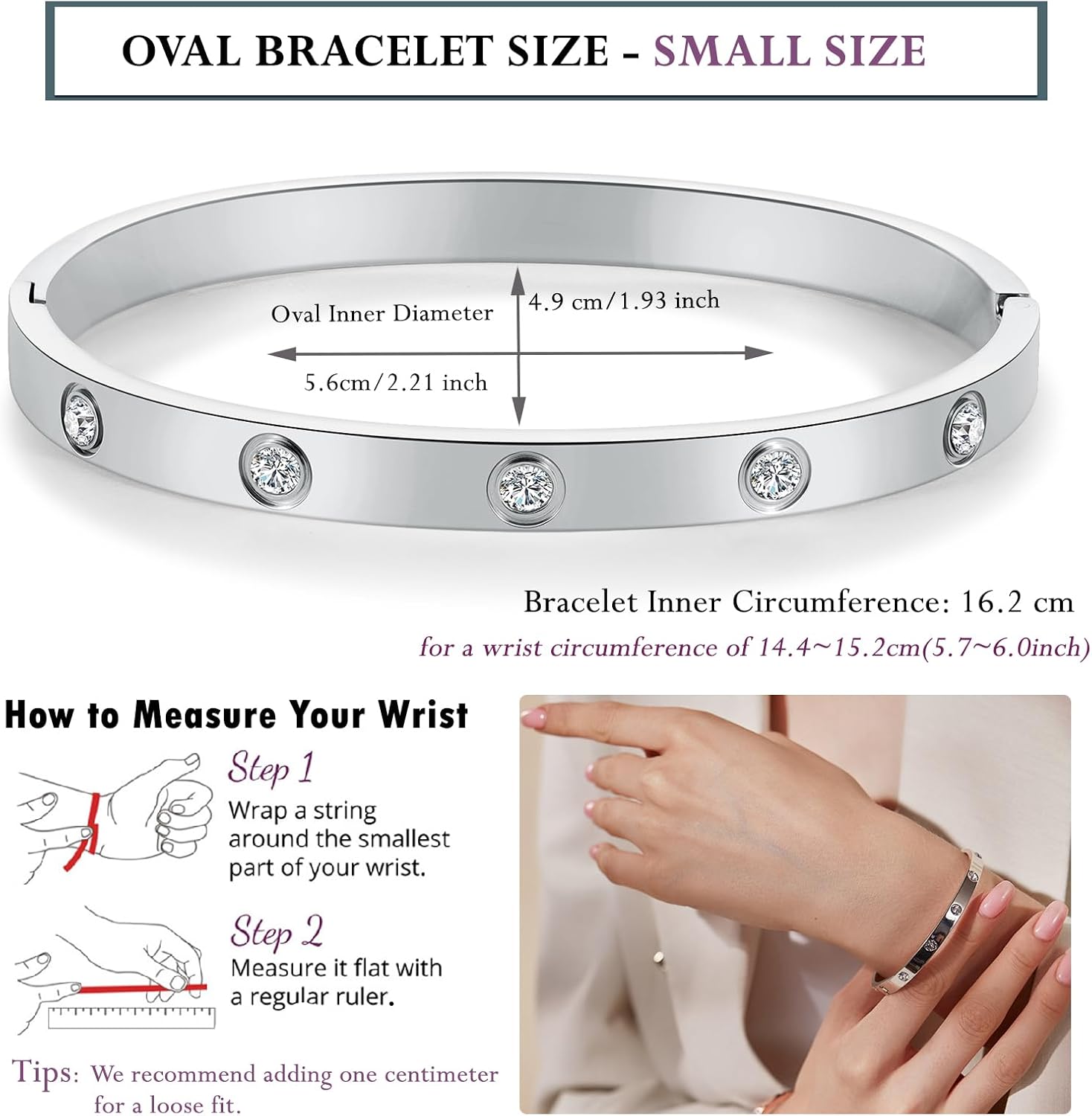 18K Gold-plated Bracelets for Women Friendship Love Bangle Bracelets