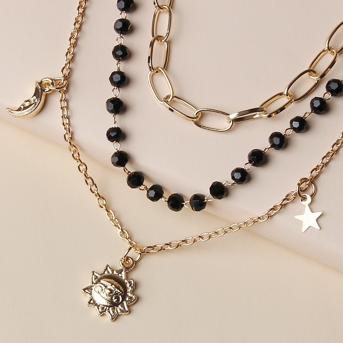 Cuba Chain Anklet Sun Moon Anklet Fashion Jewelry for Women-Engravingift