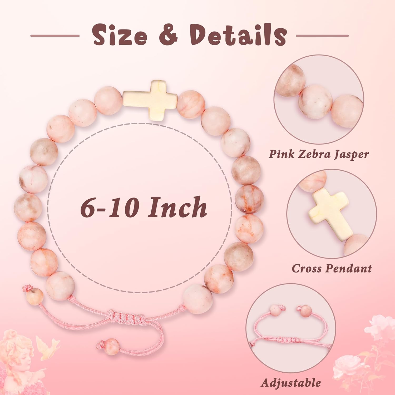 Sereney Birthday Gifts for Girls Beaded Bracelets as 1 3 4 5 6 7 8 9 10 11 12 13 15 16 Year Old