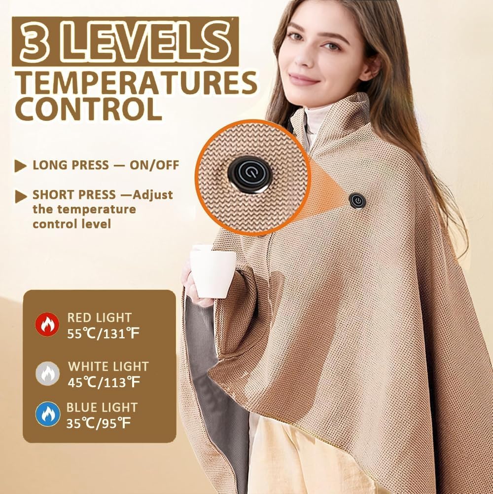 Best Winter Gifts Portable Heated Shawl
