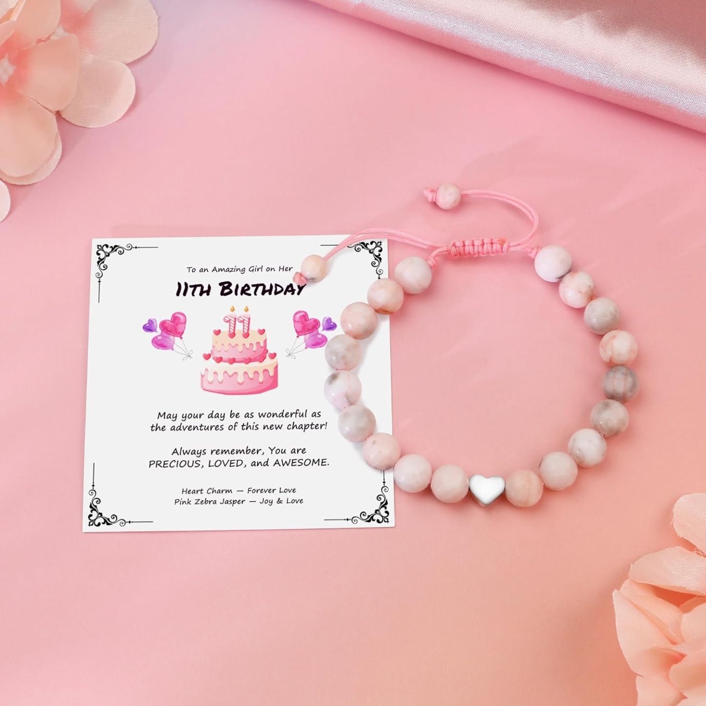 Sereney Birthday Gifts for Girls Beaded Bracelets as 1 3 4 5 6 7 8 9 10 11 12 13 15 16 Year Old